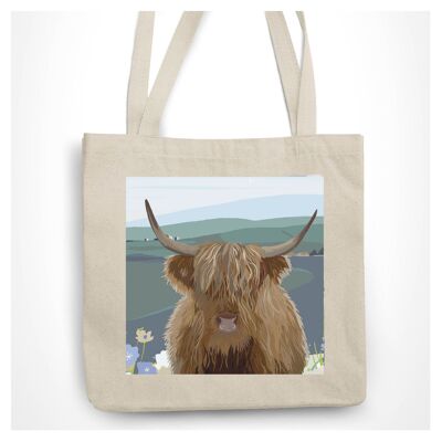 Bolsa de mano personalizable de Highland Cattle