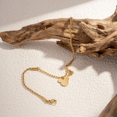 Bracciale originale con ciondolo a catena in acciaio