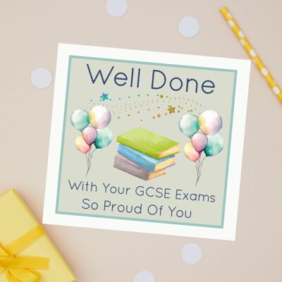Biglietto di congratulazioni per gli esami GCSE ben fatti