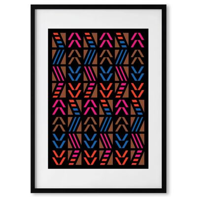 Lively 1 - Stampa artistica da parete geometrica e astratta / Stampa artistica Giclée - Formato A3 e A2