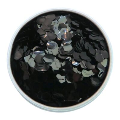 Paillettes écologiques super épaisses noires obsidiennes