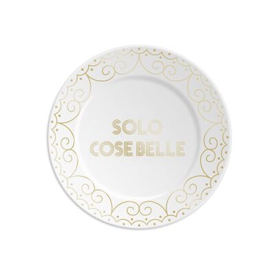 1 assiette diam 16cm avec QUE DES BELLES CHOSES