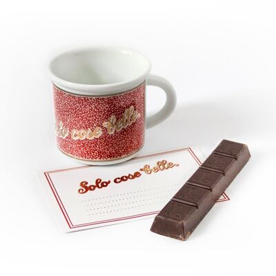 1 mug diam 8cm with SOLO COSE BELLE
