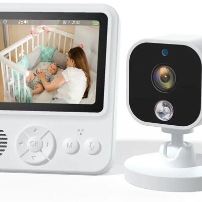 Baby Monitor Digital with Camera – 2.8″ HD LCD, VOX, Night Vision, Two-Way Audio, Temperature Sensor, Lullabies – Wireless Video Baby Monitor