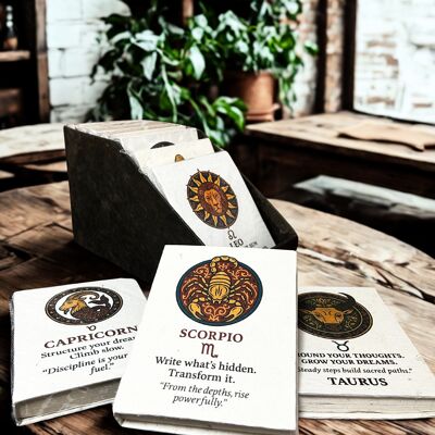 12 quaderni medi in stile tibetano con segni zodiacali