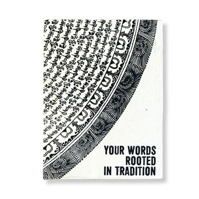 Grande quaderno Lokta - Le tue parole radicate nella tradizione