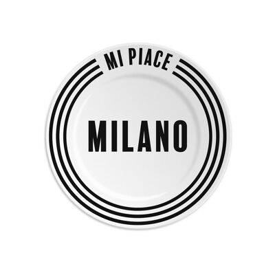 1 plate diam 16cm with I LIKE MILAN