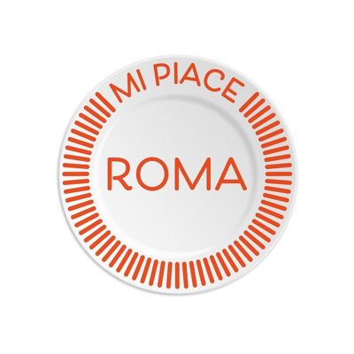 1 assiette diam 16cm avec I LIKE ROME