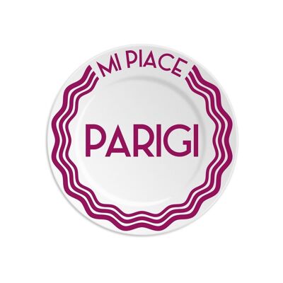 1 assiette diam 16cm avec I LIKE PARIS