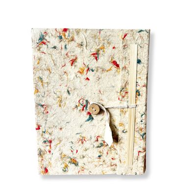 Grand carnet Lokta - Coton de couleurs mélangées