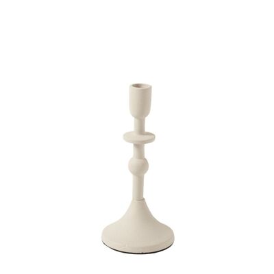 Bougeoir Solar - 20 cm - Ecru