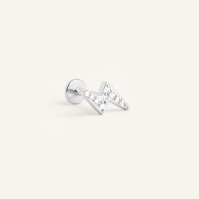Piercing relámpago Zoe - plata