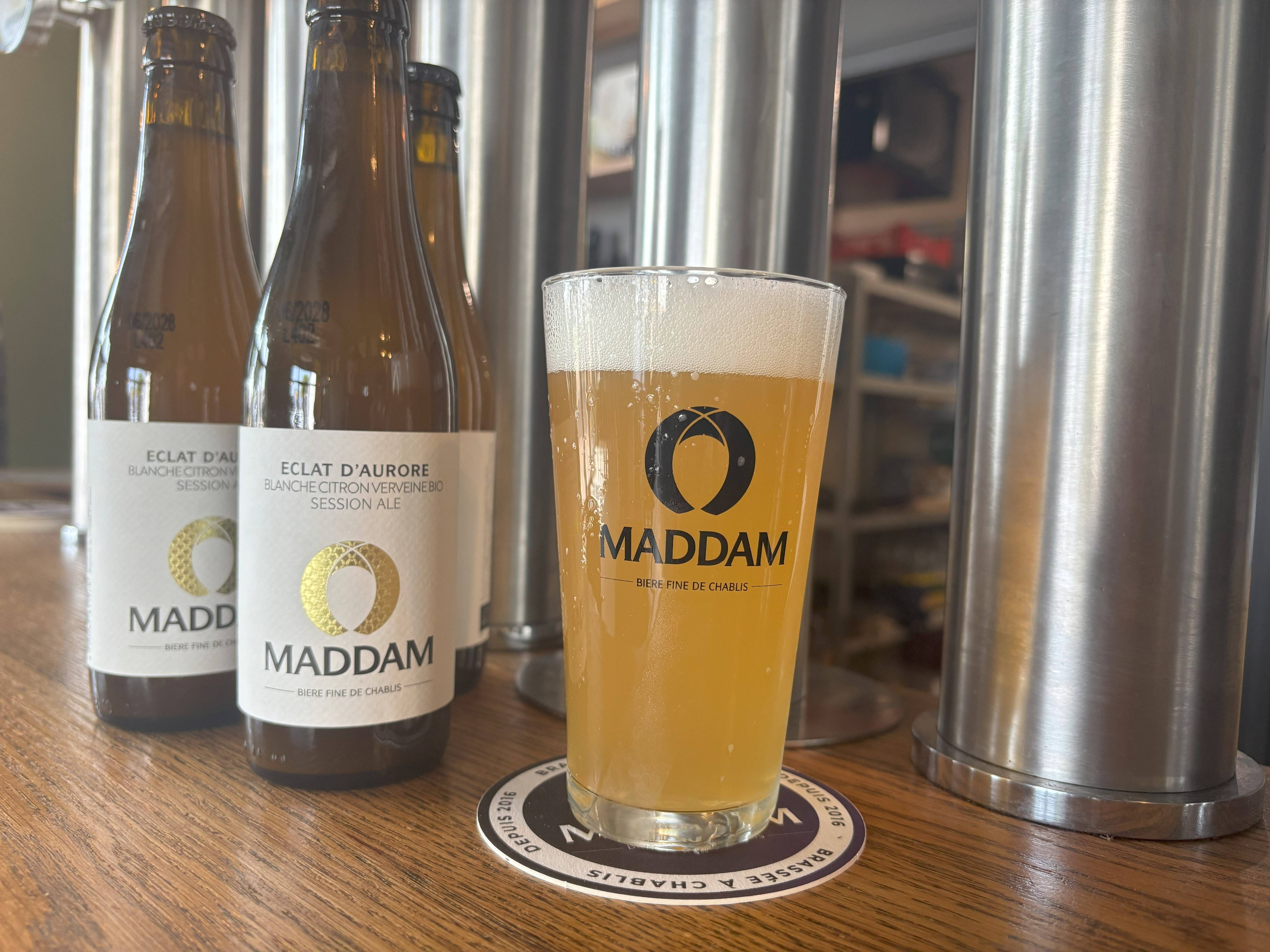 MADDAM ORGANIC BEER Eclat d'Aurore Blanche Saison Lemon Verbena 33cl