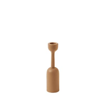 Terra Candle Holder - 16.5 cm - Hazelnut