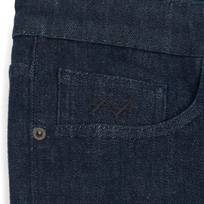 L38 denim indaco | vestibilità dritta | tono su tono