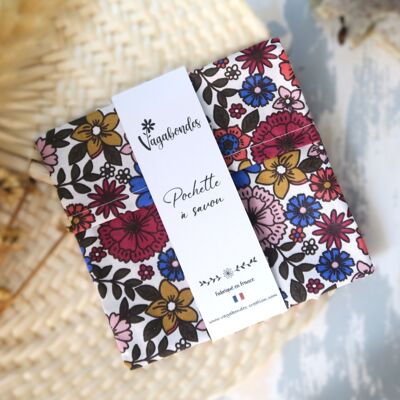 Coated cotton soap pouch - Envelope size