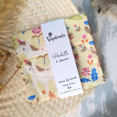 Coated cotton soap pouch - Envelope size