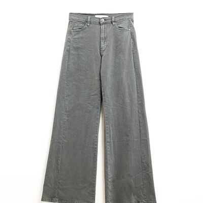 Pantalones de pierna extra ancha en gris lavado