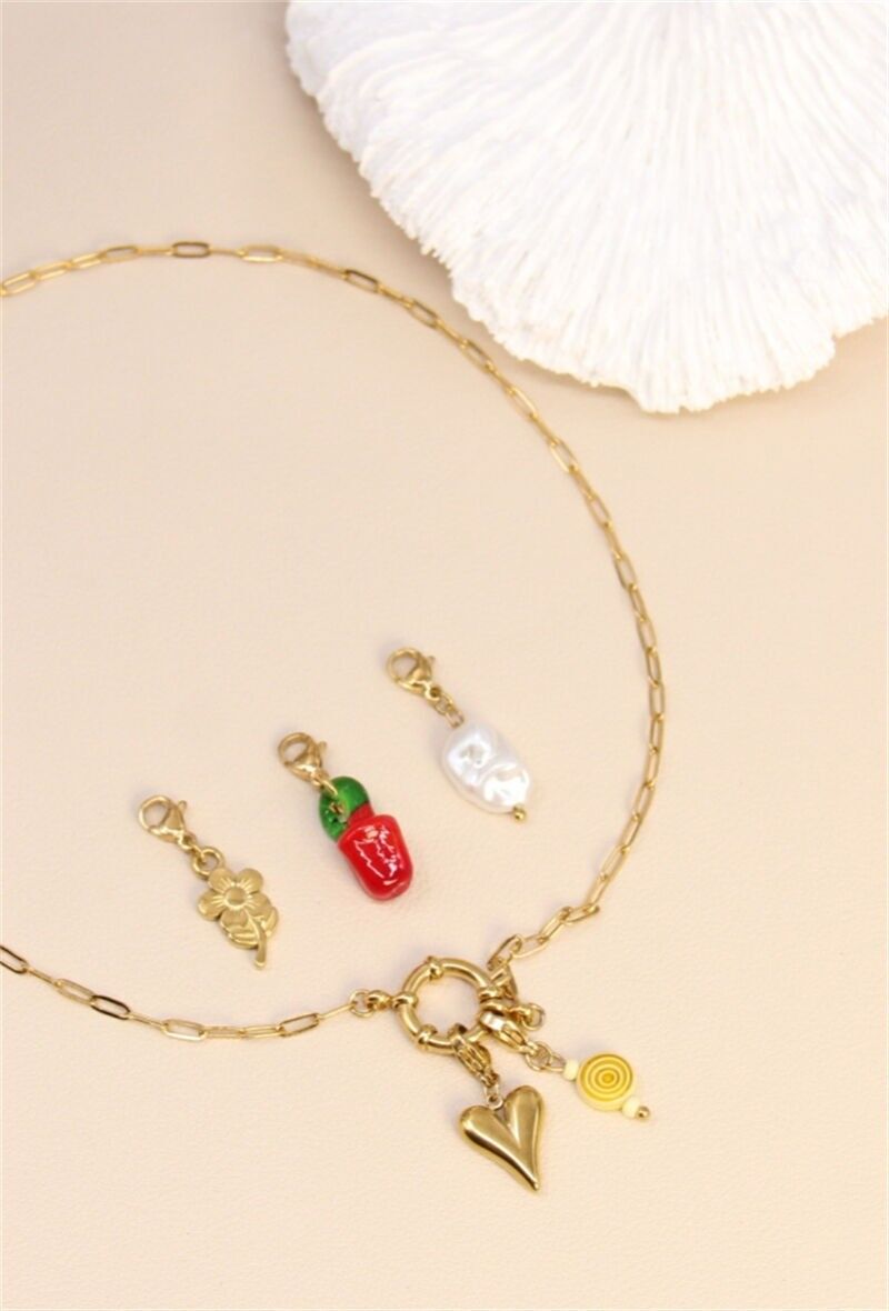 Collier Charm's Cœur Personnalisable – Élégance et Passion