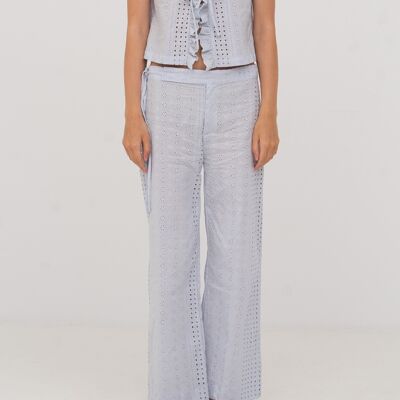 Pantalons de océan avec bordé bleu