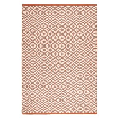 Hug Rug Woven Diamond Rug Rust