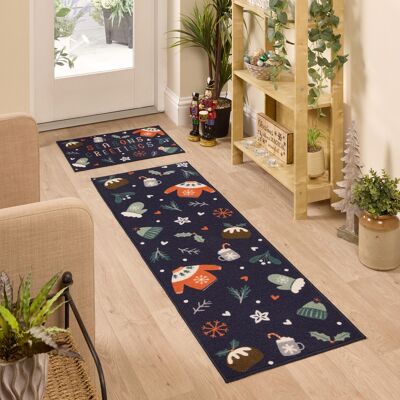 Floormatters Season's Greetings Mat & Runner Set