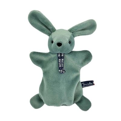 Lapin DORLOTIN - Marionnette - vert sauge