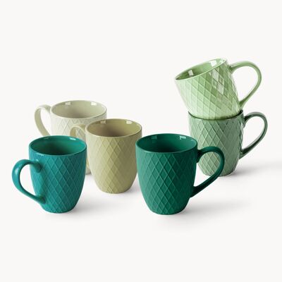 Juego de 6 tazas de café Palmanova, 400 ml