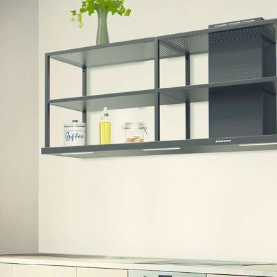 ELEA WALL HOOD cm.180x50 Right Chimney – Black - 900 m3/h