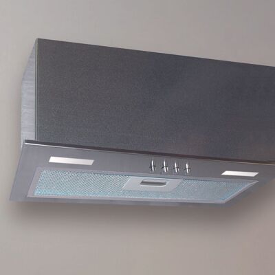 VERTIGO HOOD cm.40 – Stainless Steel, Galvanized - 270 m3/h – Carbon Filter Included