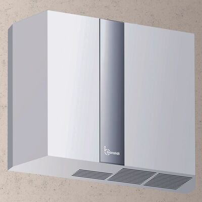 MOTEUR EXTÉRIEUR COMPACT cm. 45x35 - Blanc, Acier Inoxydable – 1.300 m3/h