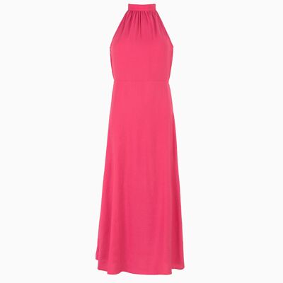 Raspberry MOCKYNA MIDI DRESS