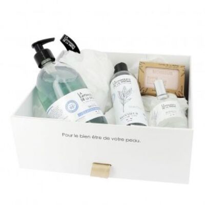 Monsieur Lavant Main 500ml / Ducha 250ml / Jabón perfumado 100gr / Eau de Toilette 50ml / Set de regalo Shower Flower
