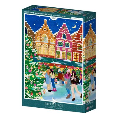 Puzzle 1000 Pièces - Marché de Noël à Bruges
