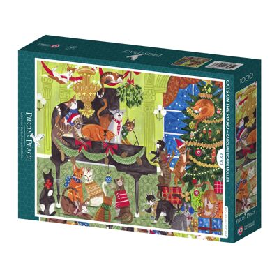 Puzzle 1000 Pièces - Chats sur le Piano