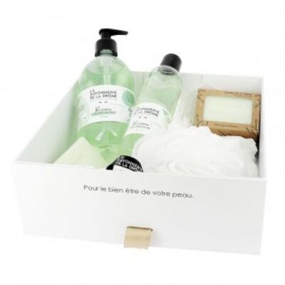 Sapone mani Verbena 500 ml / Doccia 250 ml / Sapone profumato 100 gr / Eau de Toilette 50 ml / Set regalo Doccia Fiore