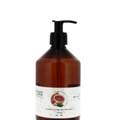 Jabón corporal y capilar de pomelo y té blanco 500 ml