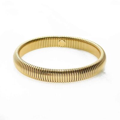 Bracelet maille souple - Acier inoxydable - Largeur 1 cm