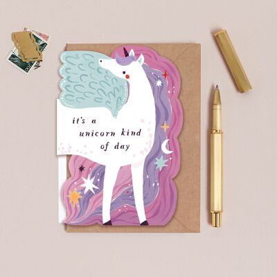 Carte d'anniversaire Licorne | Carte d'anniversaire enfant | Carte enfant