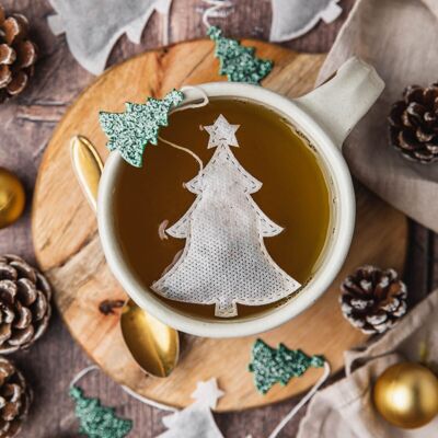 Bolsitas de té - árbol de Navidad x5