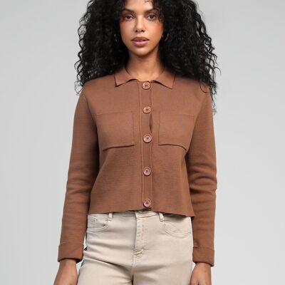 VALIMANA mocha cardigan