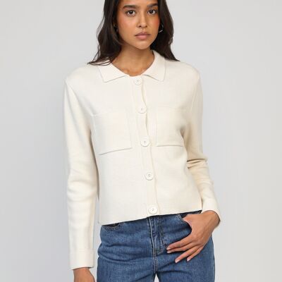 VALIMANA ecru cardigan