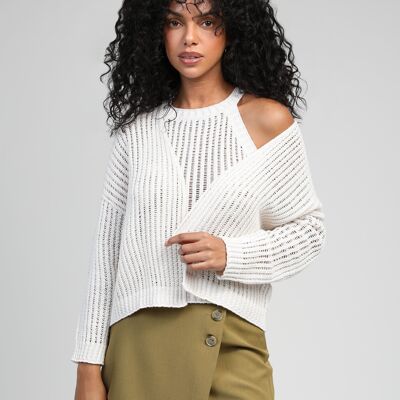LANIRA ecru cardigan