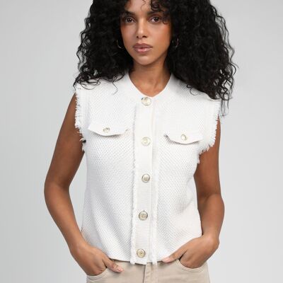 CARDIGAN LEVAYANI ecru