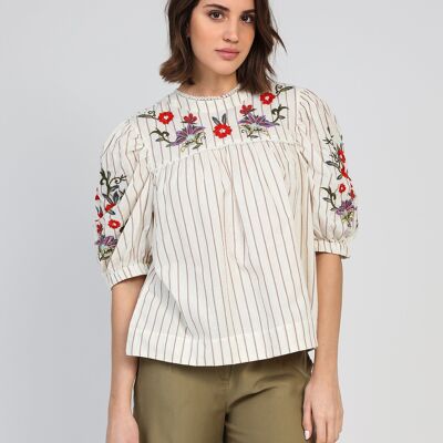 SOLUZA striped BLOUSE