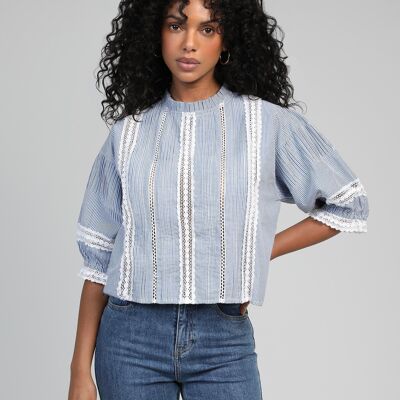 SAMIRAY striped BLOUSE