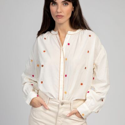 SADELE ecru shirt
