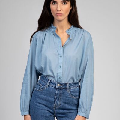 Camisa azul cielo SAMINY