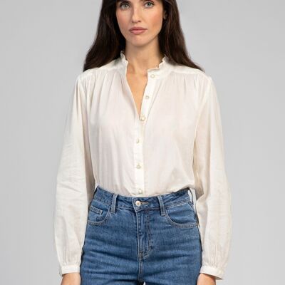 Camisa blanca rota de SAMINY