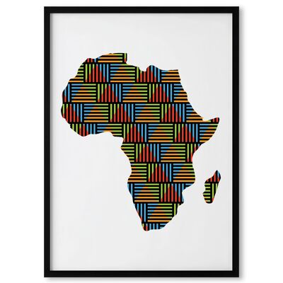 Africa 1 - Stampa artistica geometrica e astratta / Stampa artistica Giclée - Formato A3 e A2